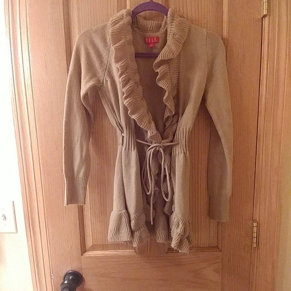 Tan cardigan